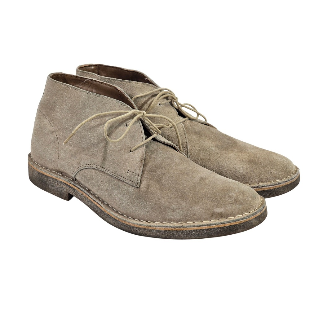 Crevo Men‎ Desert Boot Suede Leather Tan Taupe Chukka Ankle Boot Casual 26107366